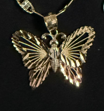 Dije Mariposa tricolor