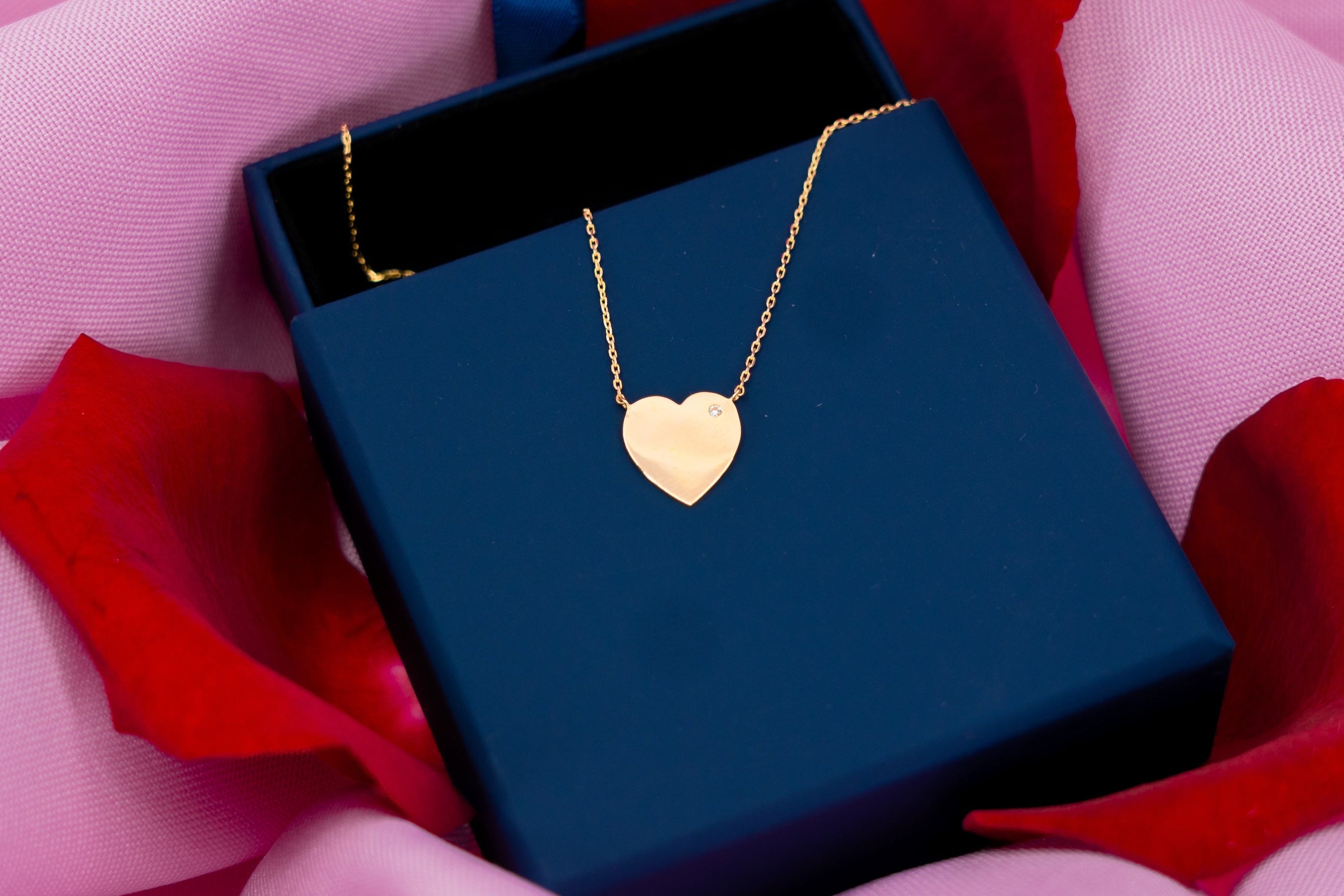 Collar Corazon y Piedra