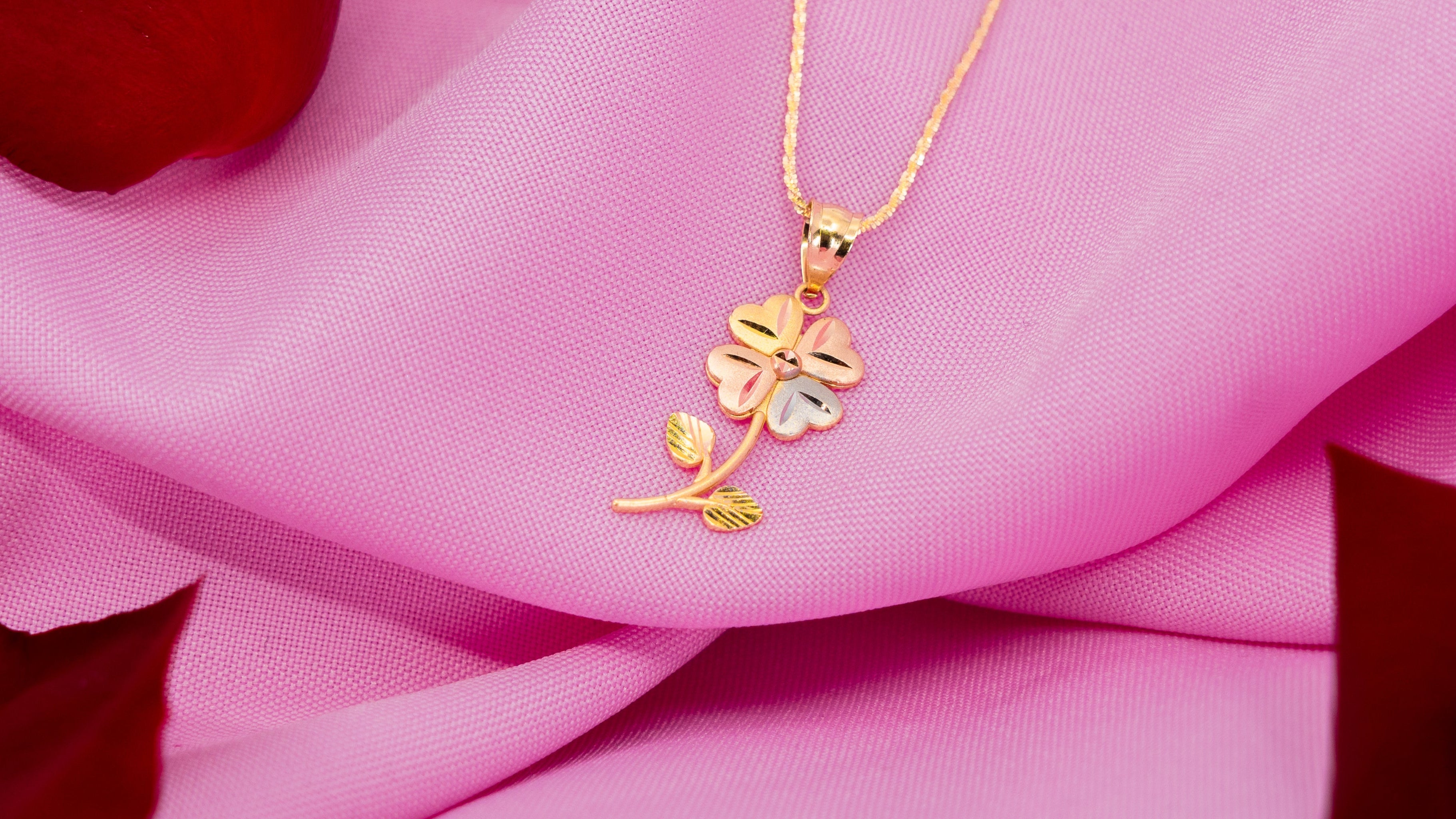 Cadena Sparkle Dije Trebol